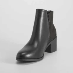 Outlet Botín tacón combinado negro PICCOLA PIU Mujer Botines Tacón|Básicos X Menos