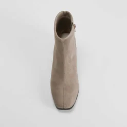 Online Botín tacón Double Fit elástico taupe Mujer Botines Tacón