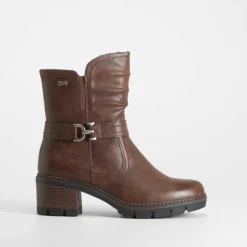 Discount Botín tacón marrón Mujer Botines Tacón