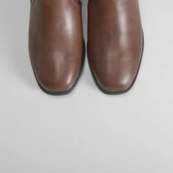 Clearance Botín tacón medio marrón Mujer Botines Tacón