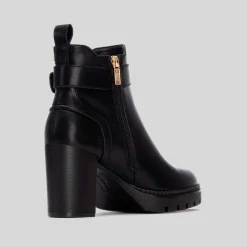 New Botín tacón plataforma negro Mujer Botines Tacón|Botines Plataforma