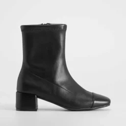 New Botín tacón puntera negro PICCOLA PIU Mujer Botines Tacón