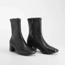 New Botín tacón puntera negro PICCOLA PIU Mujer Botines Tacón