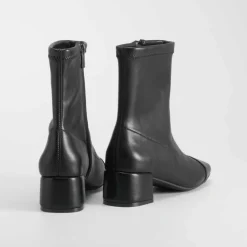 New Botín tacón puntera negro PICCOLA PIU Mujer Botines Tacón