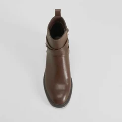 Clearance Botín tacón tapa marrón PICCOLA PIU Mujer Botines Tacón