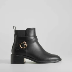 Outlet Botín tacón tapa negro PICCOLA PIU Mujer Botines Tacón