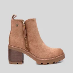 Hot Botín tacón taupe Mujer Botines Tacón