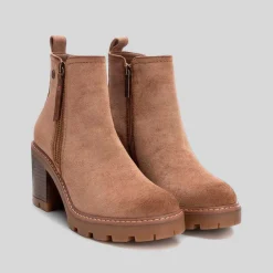 Hot Botín tacón taupe Mujer Botines Tacón