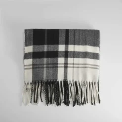 Best Bufanda a cuadros blanco y negro mujer Mujer Complementos Para Mujer