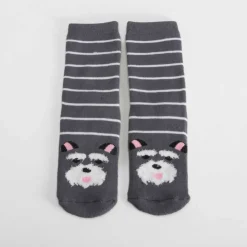 Clearance Calcetín antideslizante perro gris Calcetines