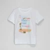 Online Camiseta corta blanca metalizado de mujer Ropa Y Téxtil