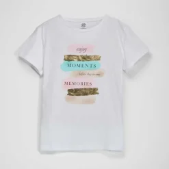 Best Camiseta manga corta blanca print Ropa Y Téxtil