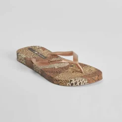 Online Chancla de dedo animal print multicolor Mujer Chanclas