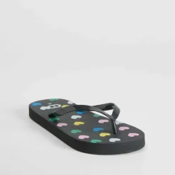 Sale Chancla de dedo corazones y negra Chanclas