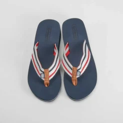 Online Chancla de dedo de cuña azul marino Mujer Chanclas