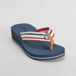 Online Chancla de dedo de cuña azul marino Mujer Chanclas