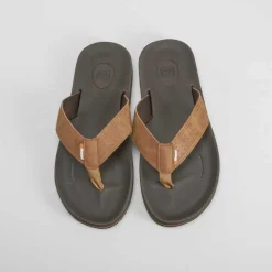 New Chancla de dedo marrón Hombre Sandalias Playa