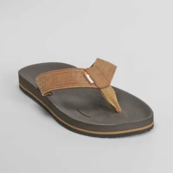 New Chancla de dedo marrón Hombre Sandalias Playa