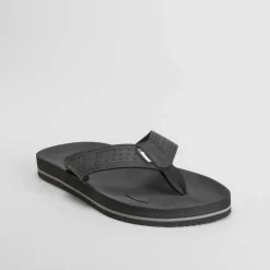 Clearance Chancla de dedo negra Hombre Sandalias Playa