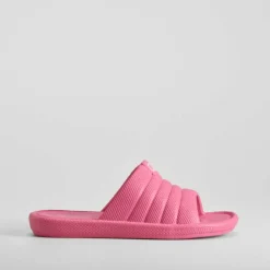 Chancla de playa rosa neón Mujer Chanclas