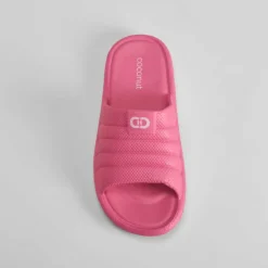 Chancla de playa rosa neón Mujer Chanclas