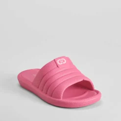 Chancla de playa rosa neón Mujer Chanclas