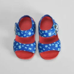 Online Chancla de playa velcro bebé azul Chanclas