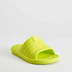 Chancla de playa verde lima neón Mujer Chanclas