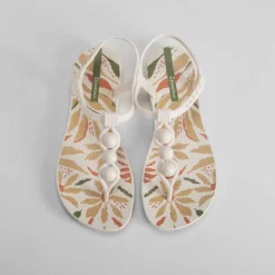 Hot Chancla esclava beige Mujer Chanclas