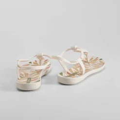 Hot Chancla esclava beige Mujer Chanclas
