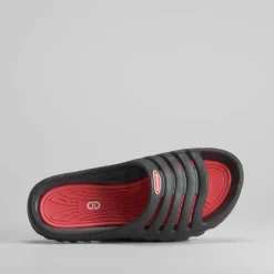 Outlet Chancla pala piscina negra y roja DRIVE Hombre Chanclas Piscina