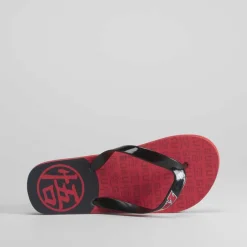 Best Chancla roja y negra Chanclas