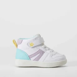 Discount Deportiva alta bebé blanca y color Zapatillas Deportivas