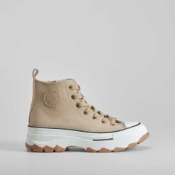 Hot Deportiva alta chunky beige Mujer Zapatillas Altas