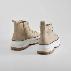 Hot Deportiva alta chunky beige Mujer Zapatillas Altas