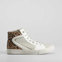 Best Deportiva alta leopardo multicolor Mujer Zapatillas Altas