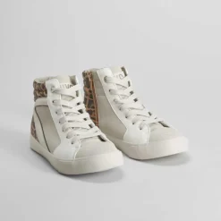 Best Deportiva alta leopardo multicolor Mujer Zapatillas Altas