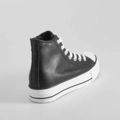 Hot Deportiva alta plataforma juvenil negra OH GIRL Zapatillas Altas