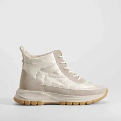 Discount Deportiva alta Soft Insock nylon beige Mujer Zapatillas Altas