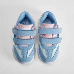 Discount Deportiva azul infantil con velcro Zapatillas Deportivas