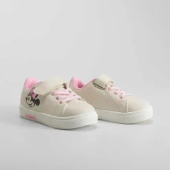 Sale Deportiva bebé beige con detalles rosas Zapatillas Deportivas