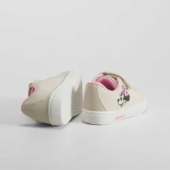 Sale Deportiva bebé beige con detalles rosas Zapatillas Deportivas