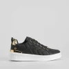 Outlet Deportiva casual acolchada negra Mujer Sneakers