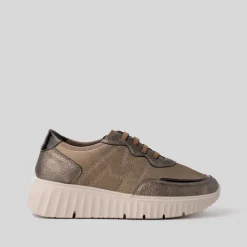 Deportiva casual City elásticos taupe Mujer Sneakers