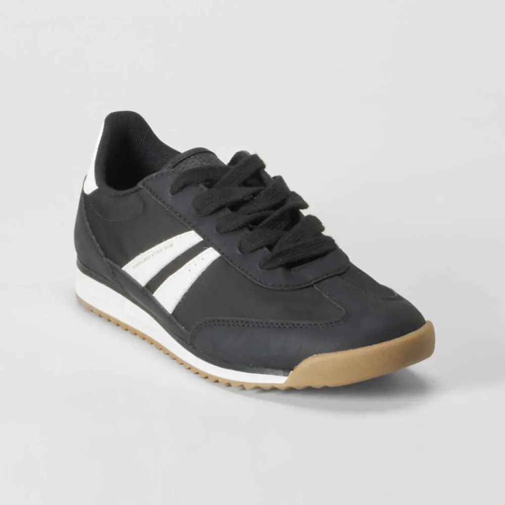 Online Deportiva casual color negro Mujer Básicos X Menos|Sneakers