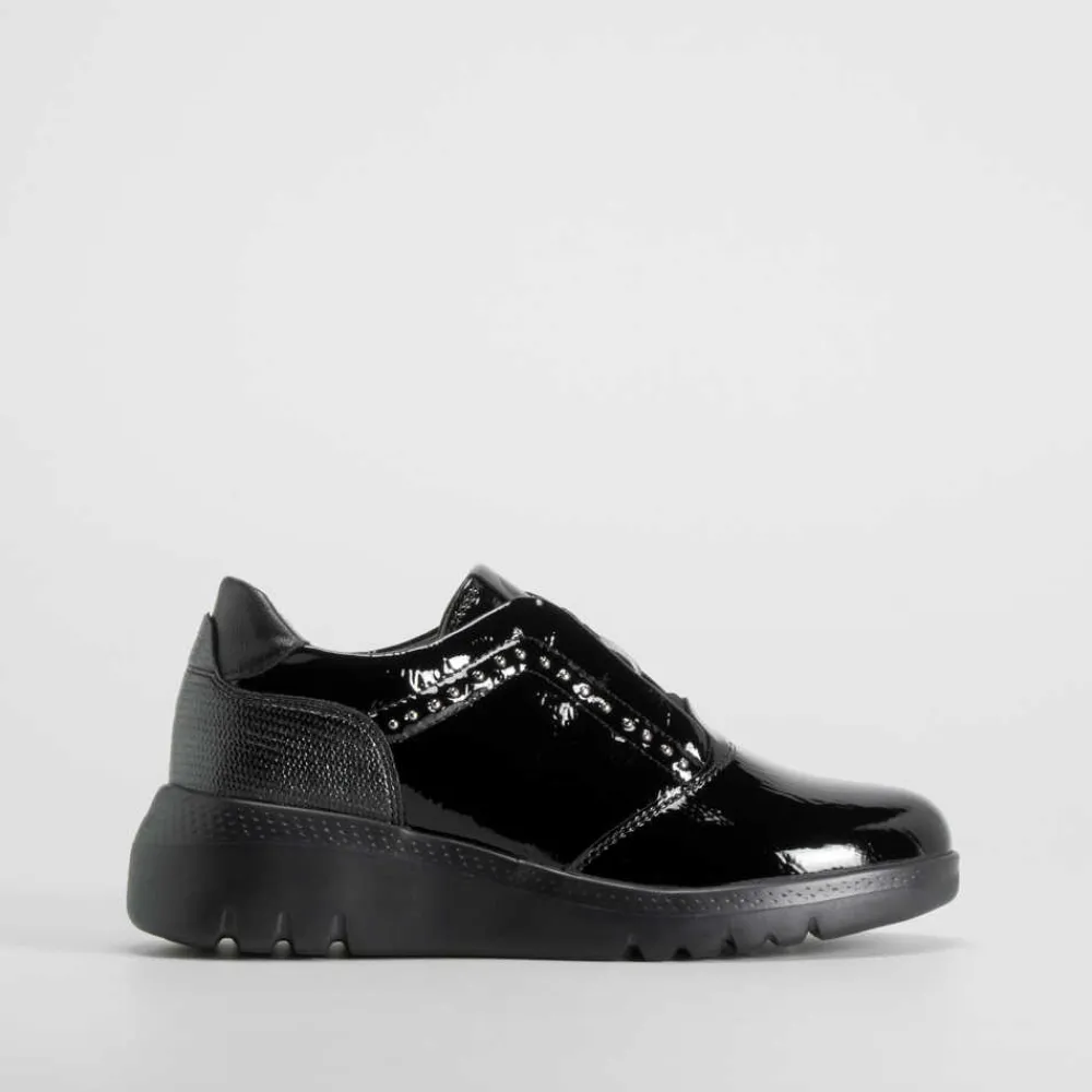 deportiva_casual_cordn_el_SKUpAegYmXk0B_0.webp Hot Deportiva casual cordón elástico negra Mujer Zapatos Confort|Zapatos Planos