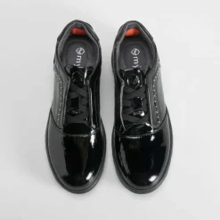 Hot Deportiva casual cordón elástico negra Mujer Zapatos Confort|Zapatos Planos