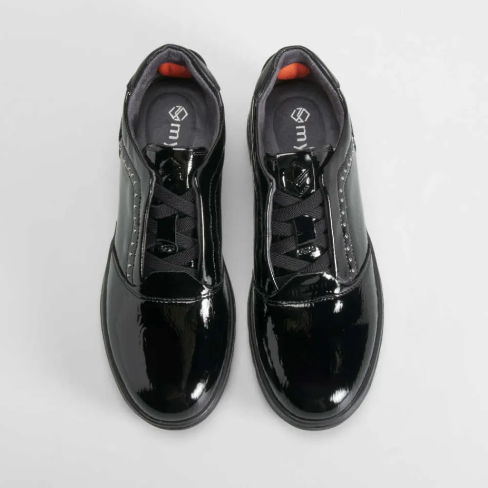 deportiva_casual_cordn_el_SKUpAegYmXk0B_1.webp Hot Deportiva casual cordón elástico negra Mujer Zapatos Confort|Zapatos Planos