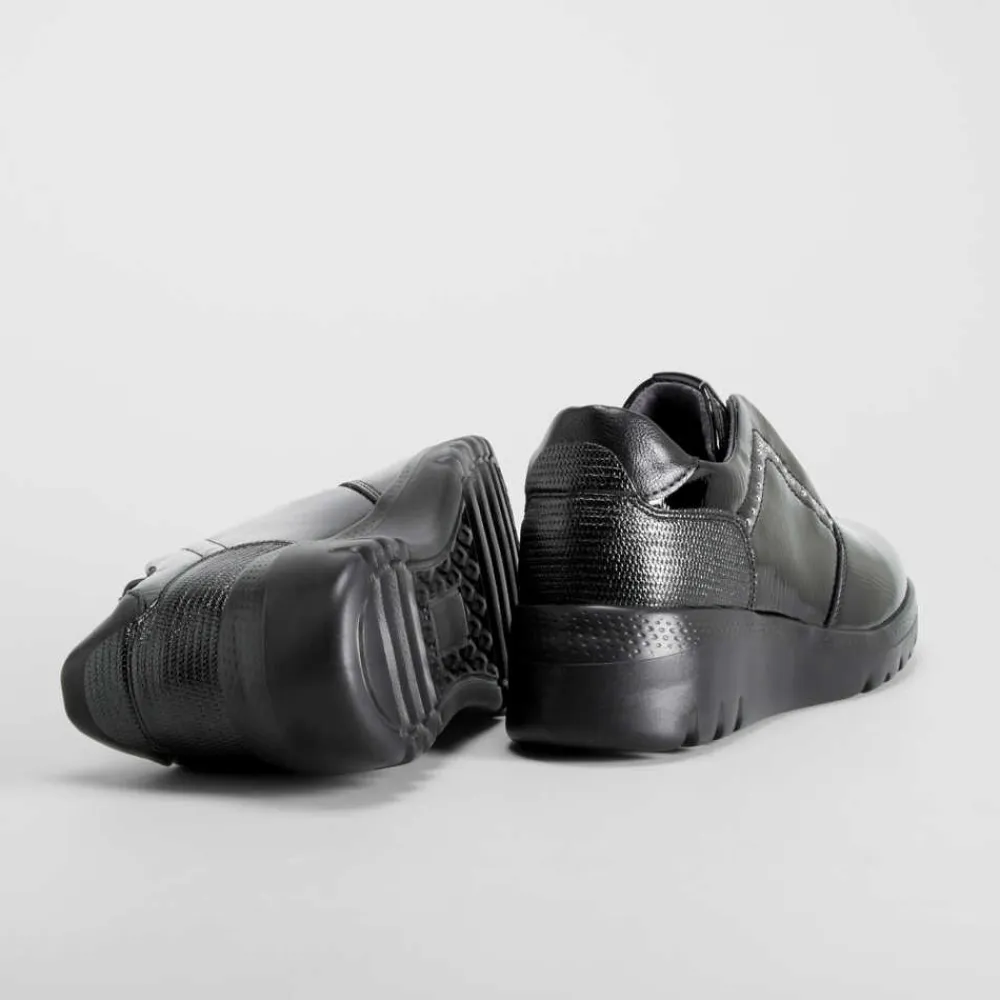 deportiva_casual_cordn_el_SKUpAegYmXk0B_3.webp Hot Deportiva casual cordón elástico negra Mujer Zapatos Confort|Zapatos Planos