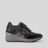 Best Deportiva casual cuña animal negra Mujer Sneakers